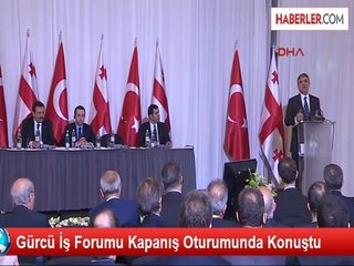 Cumhurbaşkanı Gül, Türk - Gürcü İş Forumu Kapanış Oturumunda Konuştu