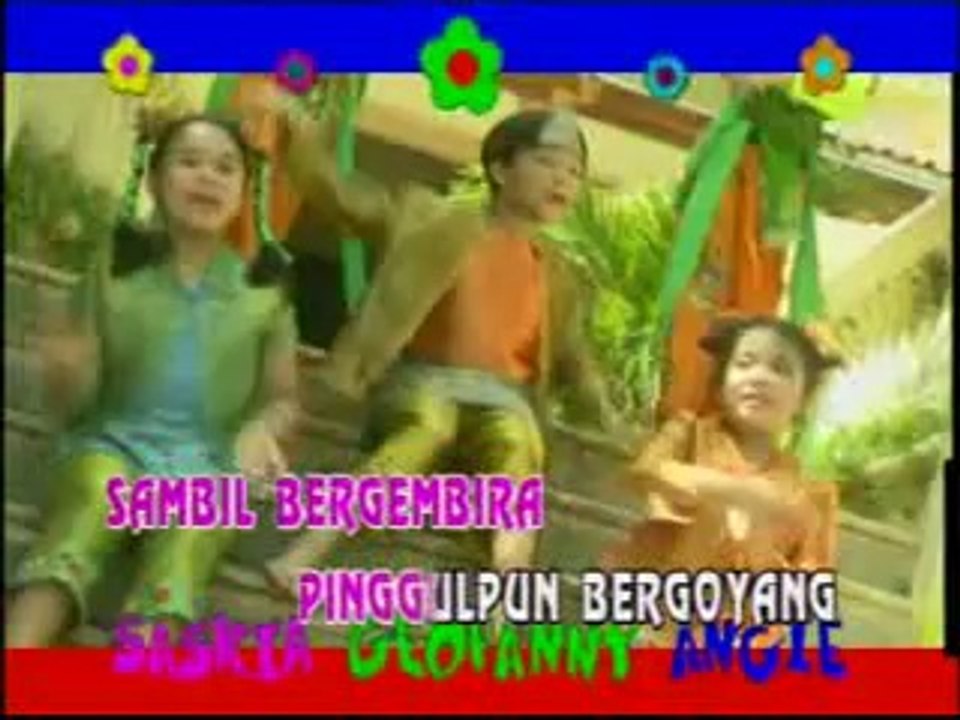 MENARI saskia, geofanny & anggi @ lagu anak anak