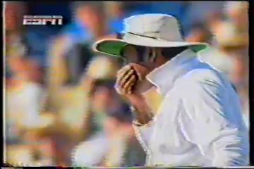 David Boon Caught by Moin khan at SILLY POINT Position