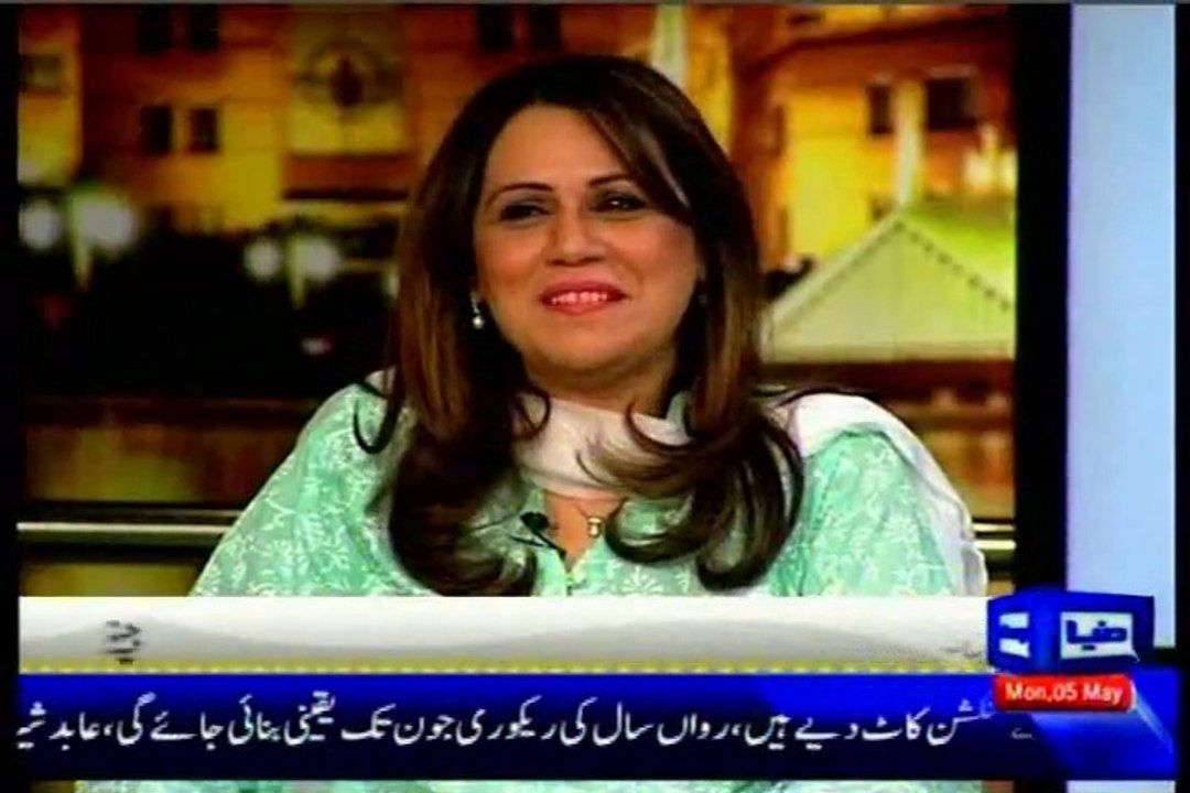 DUNYA Mazaaq Raat Noman Ijaz with MQM Iram Jalal Farooqi (05 May 2014)