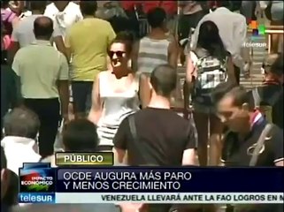 Desempleo en España se mantendrá hasta al menos 2016: OCDE