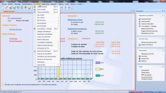 EBP compta V18 : Consultation et lettrage