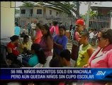Aumentan las quejas de padres en Machala por cupos estudiantiles