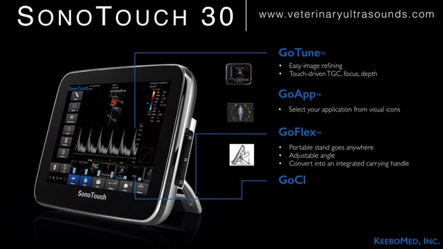 Vet Ultrasounds Chison Sonotouch 30 Features-Tablet Color Doippler Ultrasound