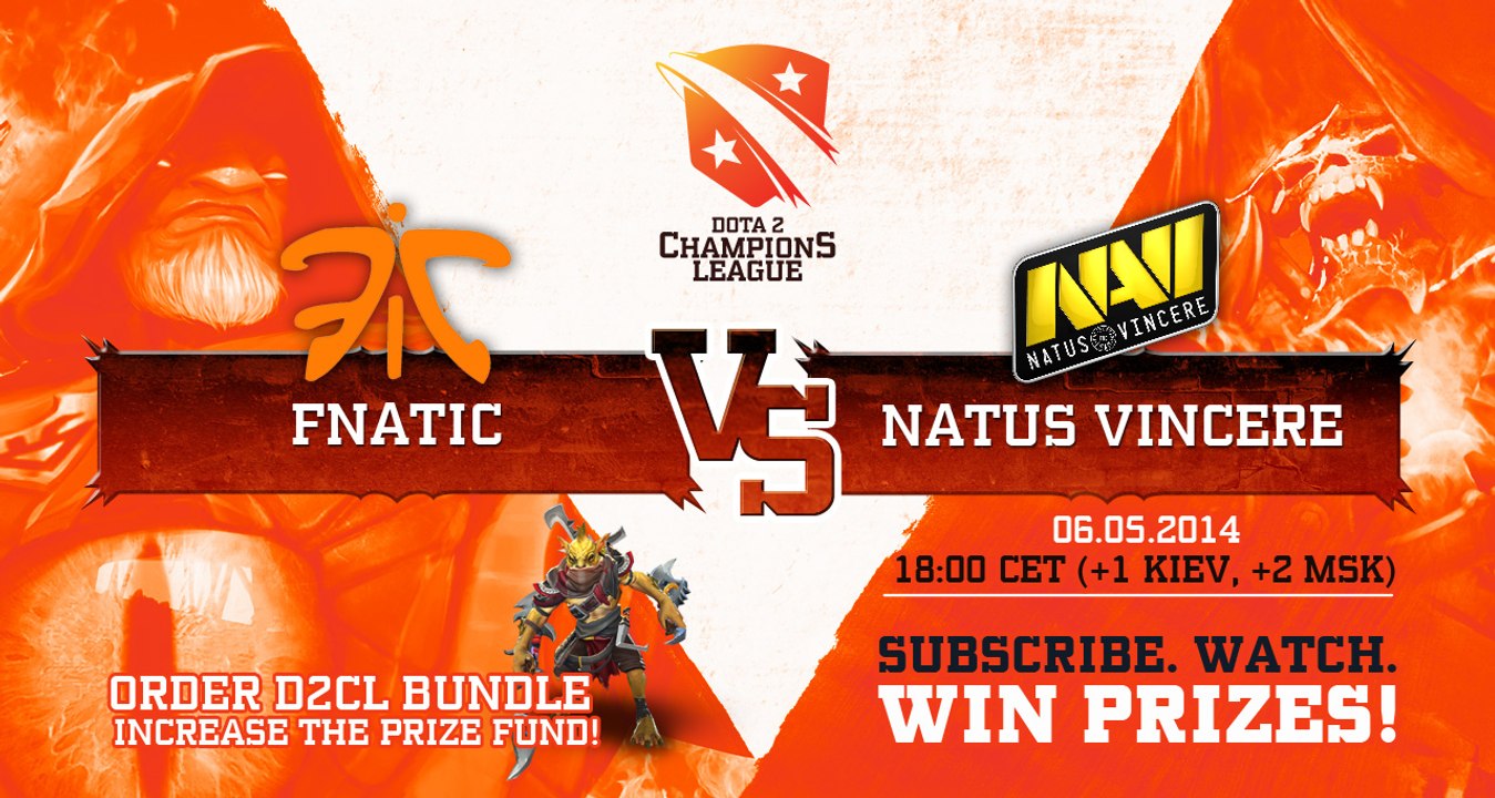 NaVI vs Fnatic game 2 @ D2CL Season 3 (Russian)