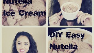 DIY Easy Nutella Ice Cream