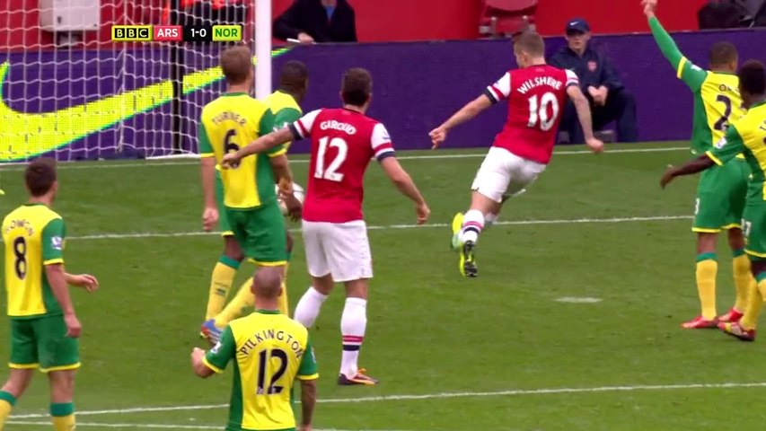 Amazing Wilshere Goal vs Norwich - video Dailymotion