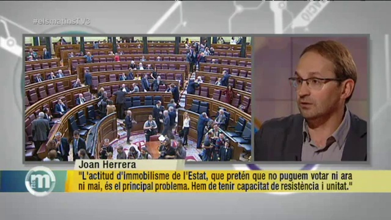 TV3 - Els Matins - Joan Herrera: "És molt important fer pedagogia a l'Estat davant la crisi territ