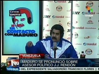 JJ Rendón es un delincuente internacional: Maduro