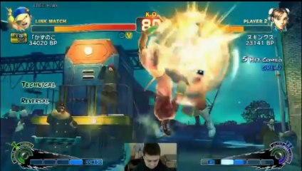 USF4 - Kazunoko (Yun) vs. Nuki (Chun-Li)  かずのこ v ヌキ [6-May-2014]