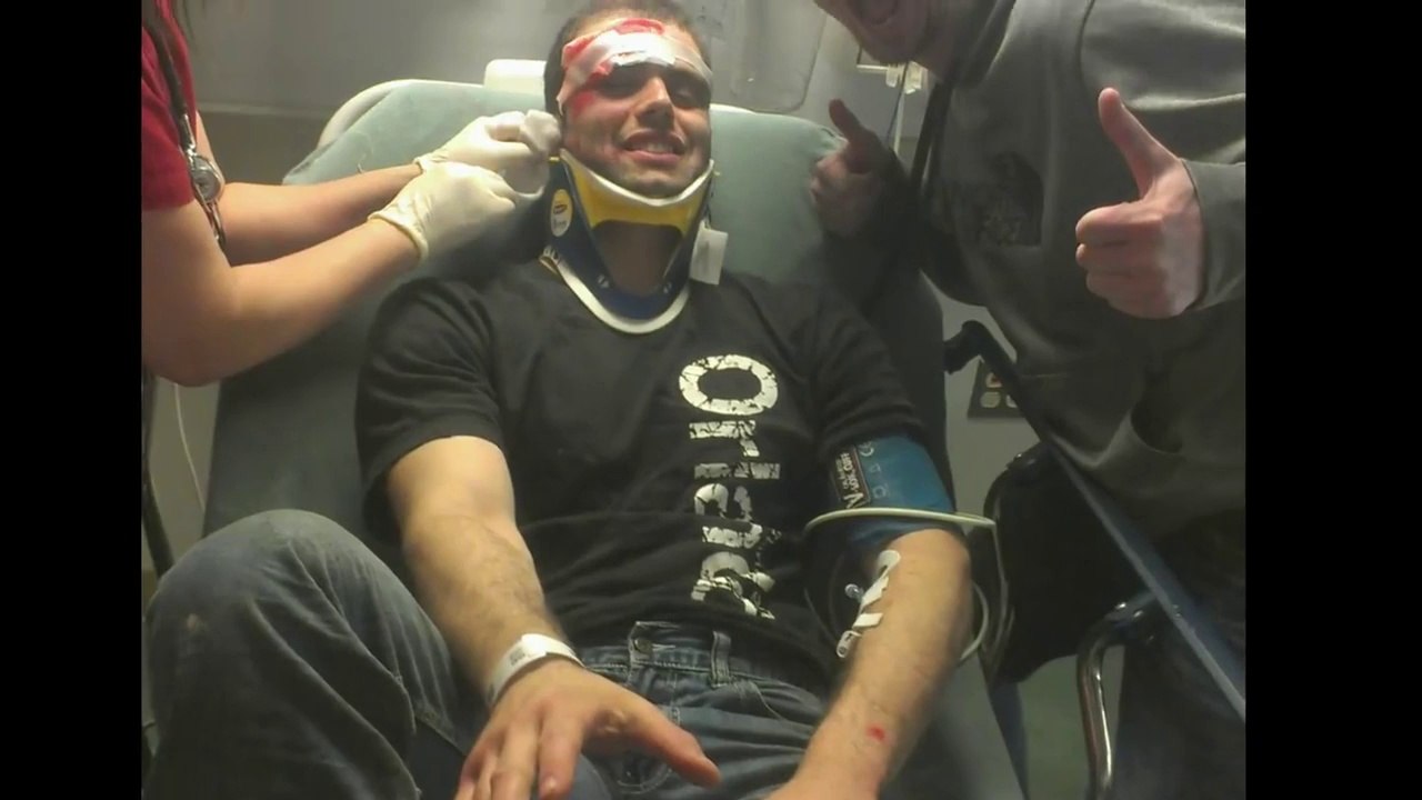 Biker Knock out : INSANE BIKE FLIP ACCIDENT