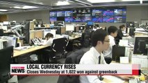 Korean won rises to highest level against greenback in 5 years