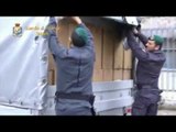 Casalnuovo (NA) - Sequestrate 12 tonnellate di sigarette di contrabbando -1- (06.05.14)