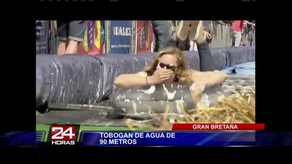 Reino Unido: crean tobogán de 90 metros en Bristol