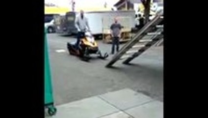Snowmobile Loading Fail