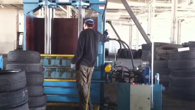 ENERPAT - Tire baler/Tyre baling machine 100T