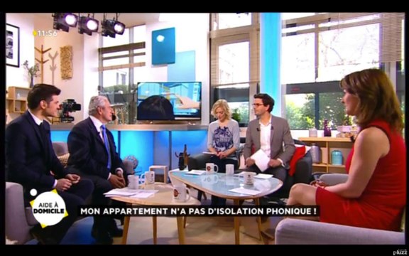 Emission La quotidienne FR5 spéciale correction acoustique sur les problèmes de réverbération chez les particuliers et la nécessité de trouver les solutions acoustiques adéquates.