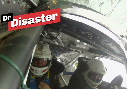 Sortie de route impressionnante au rallye de Wallonie / Dr Disaster