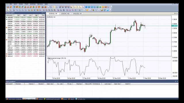 Williams Percent Range (WPR) Indicator - Forex Oscillators - How to set on NetTradeX Platform