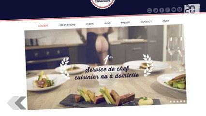 Un site internet propose des cuisiniers nus