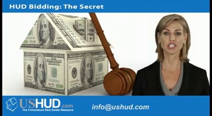HUD Foreclosure - Bidding on HUD Homes- The Secret