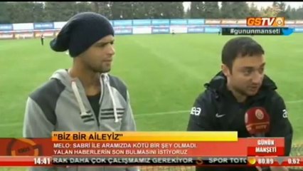 Felipe Melo: "Sabri bizim kaptanımız"