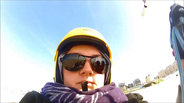 Char à voile sur les plages de Saint-Malo