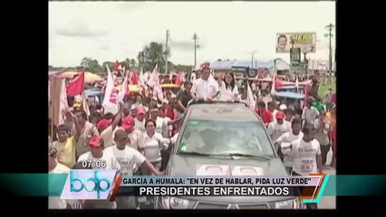 Alan García a Ollanta Humala: En vez de hablar, pida luz verde presidente