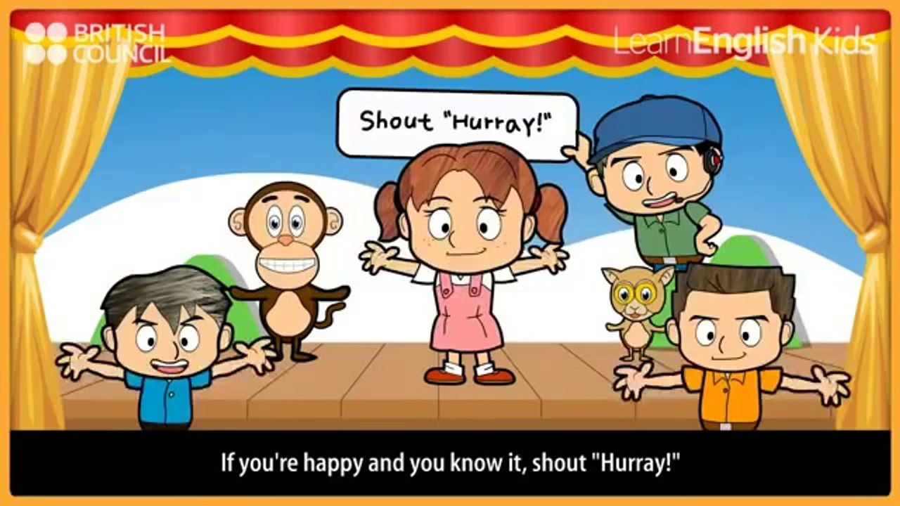 Kiedy sie cieszysz i o tym wiesz - piosenki  po angielsku - dla przedszkolaka