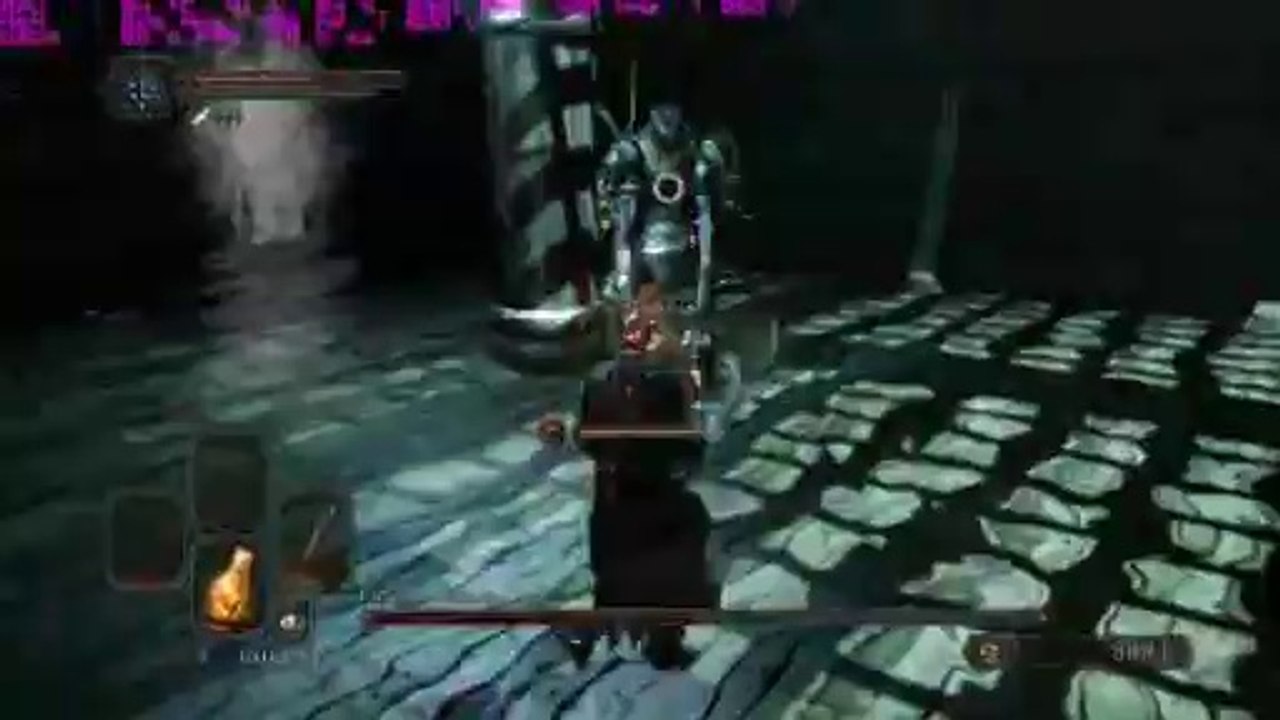 Dark Souls II (PC) SL1 Run - Flexile Sentry Boss Fight