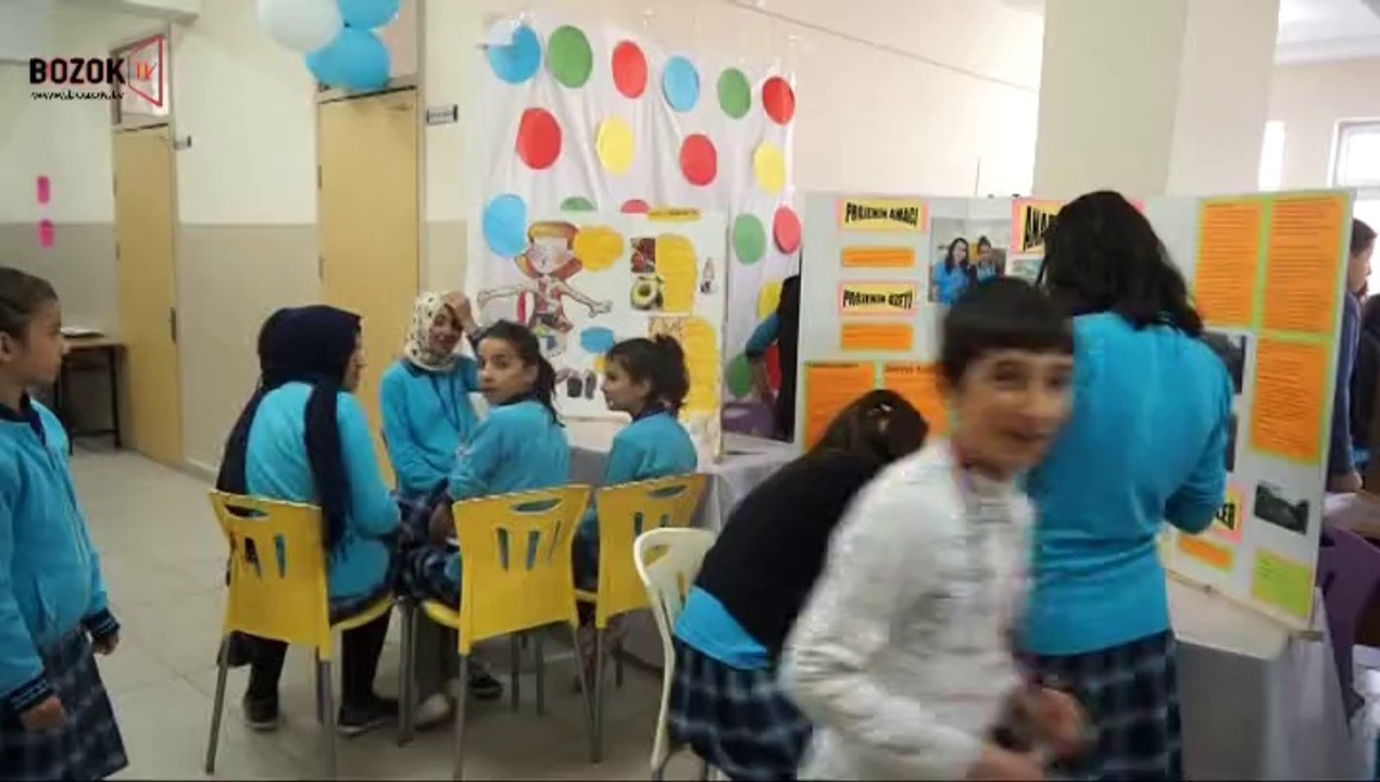 YOZGAT TOKİ MEVLANA ORTA OKULU BİLİM FUARINI AÇTI