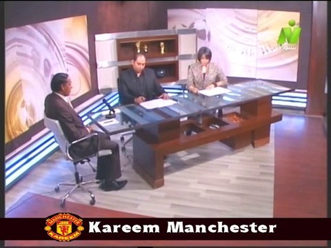 الاعلاميان خالد لطيف وسماح عمار في بيت الرياضه مع د جمال محمد علي 7 مايو 2014.