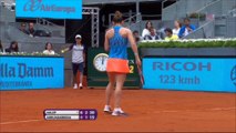 WTA Madrid - Lara Arruabarrena cae ante Simona Halep