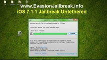Official Jailbreak Untethered Evasi0n iOS 7.1.1 iPhone iPod Touch iPad