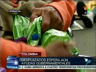 Comunidades de desplazados colombianos denuncian abandono del gobierno