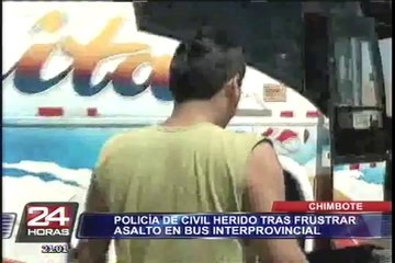 Policía frustró asalto a bus interprovincial en Chimbote