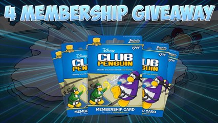Club Penguin: 4 1-Month Membership Giveaway!