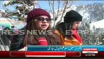 swat snow festival  in malam jabba and turist
