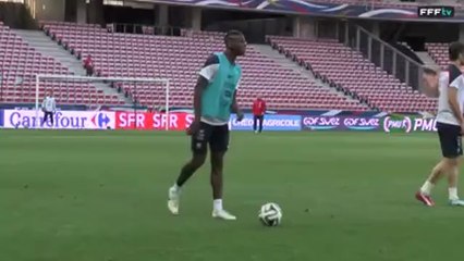 Paul Pogba dhuron spektakël gjatë stërvitjes së Francës në Nice