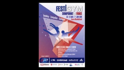 L'équipe de tumbling de Fameck au FestiGYM 2014 à Montbéliard