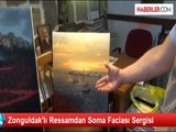 Zonguldak'lı Ressamdan Soma Faciası Sergisi