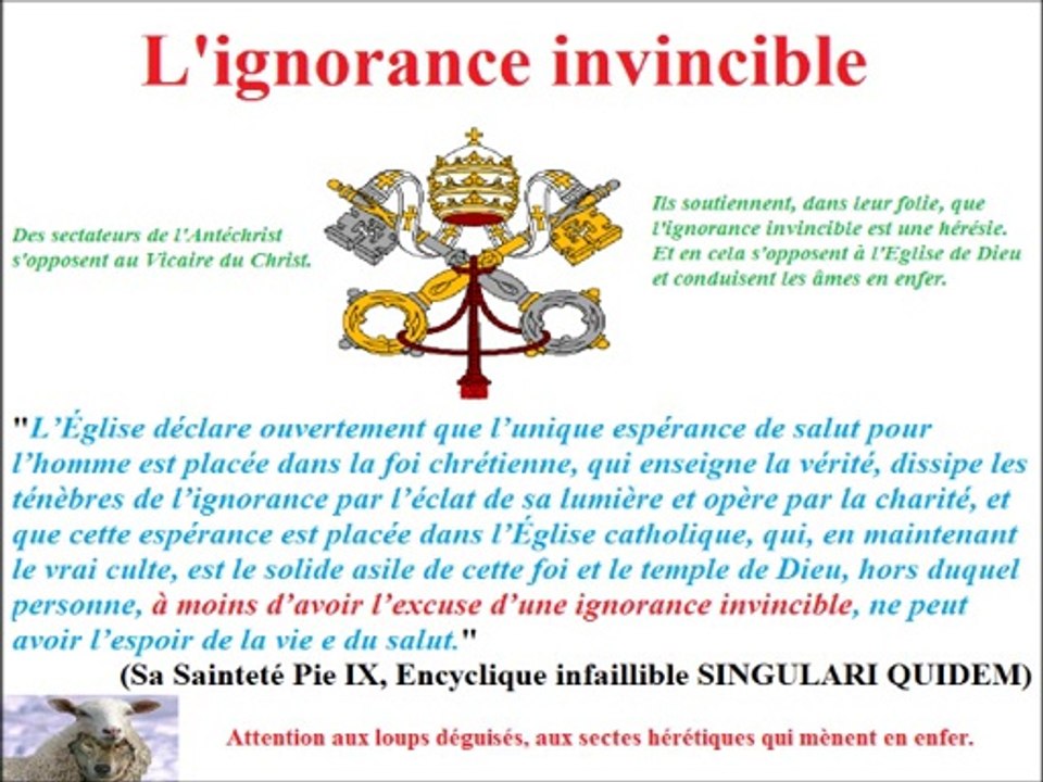 Ignorance invincible