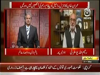 Bottom LIne With Absar Alam -- 31 May 2014 - Mulk Khudkushi Karne Ja Raha he.