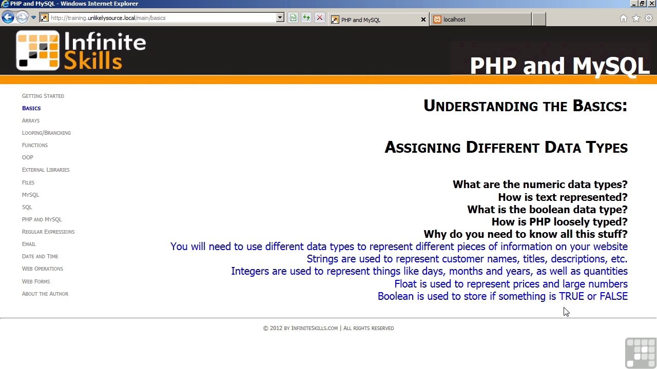 PHP MySQL Training part