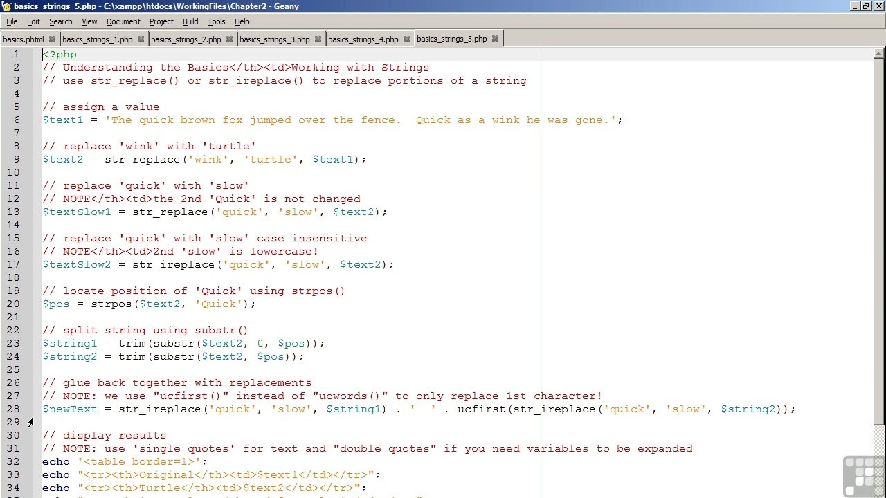 PHP MySQL Training part