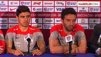 A Milli Futbolcular Basın Toplantısında Konuştu