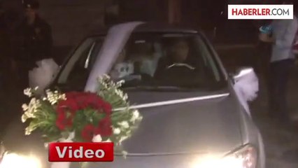 Gelin-damat ve Davetliler Eylemin Ortasında Kaldı