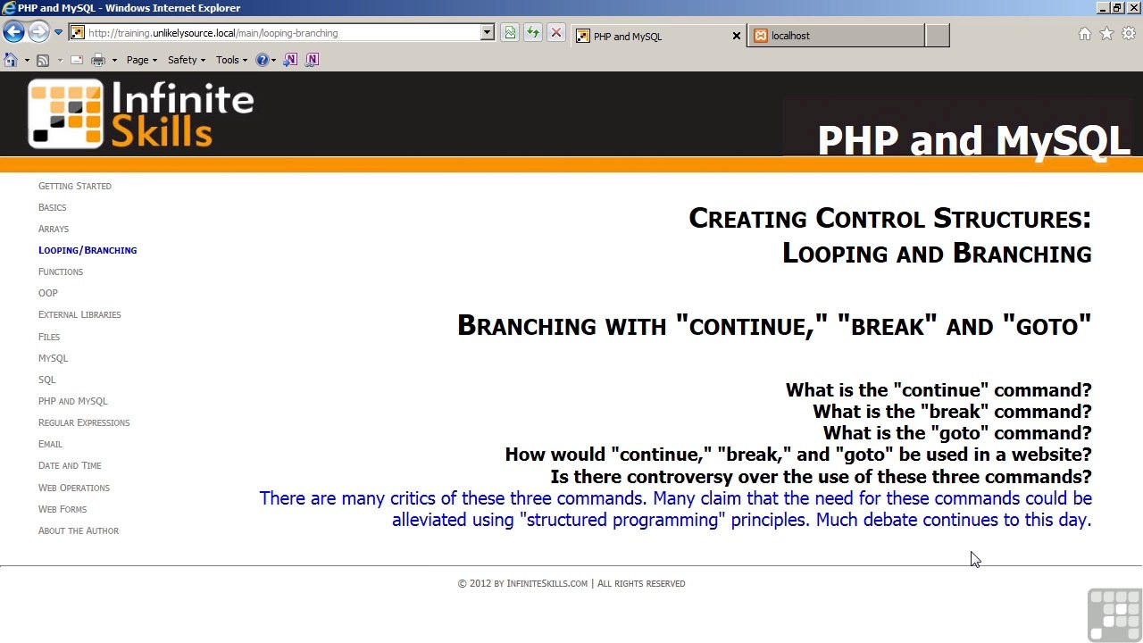 PHP MySQL Training part