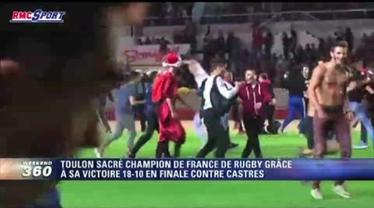 Rugby / Top 14 / Les supporters toulonnais exultent au stade Mayol - 31/05
