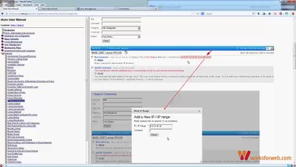 WorksForWeb Tutorial: Managing Blocklists and IP-addresses